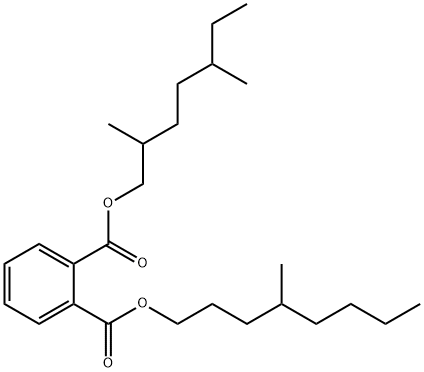 2,5-dimethylheptyl 4-methyloctyl phthalate  Struktur