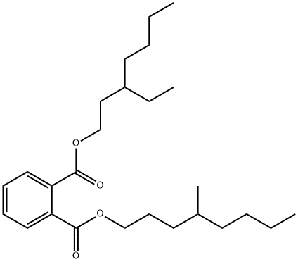 3-ethylheptyl 4-methyloctyl phthalate Struktur