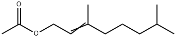 3,7-dimethyloct-2-enyl acetate  Struktur