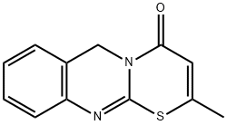 2-methyl-5,6-dihydro-1,3-thiazino(2,3-b)quinazolin-4-one Struktur