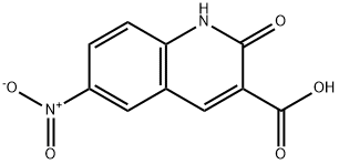 2-HYDROXY-6-NITRO-QUINOLINE-3-CARBOXYLIC ACID
 Struktur