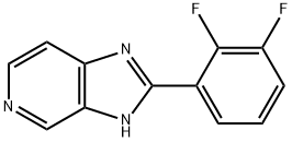 2-(2,3-DIFLUORO-PHENYL)-1H-IMIDAZO[4,5-C]PYRIDINE Struktur