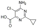 6-AMino-5-chloro-2-cyclopropyl-pyriMidine-4-carboxylic acid Struktur