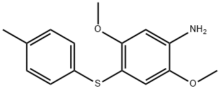 2,5-dimethoxy-4-(p-tolylthio)aniline Struktur