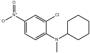 2-chloro-N-cyclohexyl-N-methyl-4-nitroaniline Struktur