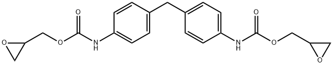 bis(oxiranylmethyl) (methylenedi-p-phenylene)biscarbamate  Struktur