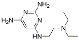 N4-(2-diethylamino-ethyl)-pyrimidine-2,4,6-triamine Struktur