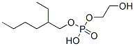 2-ethylhexyl 2-hydroxyethyl hydrogen phosphate  Struktur