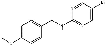 5-Bromo-N-(4-methoxybenzyl)pyrimidin-2-amine Struktur