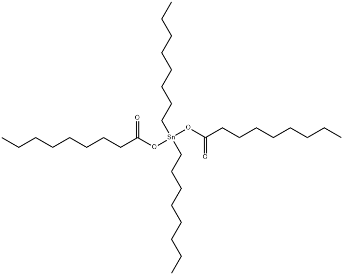 bis(nonanoyloxy)dioctylstannane Struktur