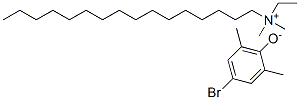 ethylhexadecyldimethylammonium 4-brom-2,6-xylenolate  Struktur