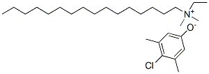 ethylhexadecyldimethylammonium 4-chloro-3,5-dimethylphenolate Struktur