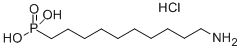 10-Aminodecylphosphonic acid, hydrochloride, tech. Struktur