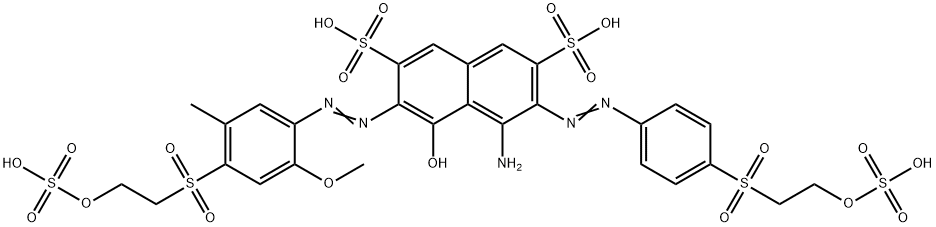 4-amino-5-hydroxy-6-[[2-methoxy-5-methyl-4-[[2-(sulphooxy)ethyl]sulphonyl]phenyl]azo]-3-[[4-[[2-(sulphooxy)ethyl]sulphonyl]phenyl]azo]naphthalene-2,7-disulphonic acid Struktur