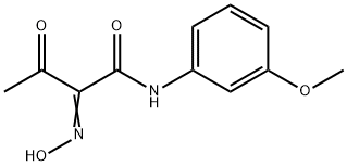 2-HYDROXYIMINO-N-(3-METHOXY-PHENYL)-3-OXO-BUTYRAMIDE Struktur