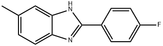 2-(4-FLUOROPHENYL)-5-METHYL-1H-BENZO[D]IMIDAZOLE Struktur