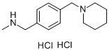 N-METHYL-N-[4-(PIPERIDIN-1-YLMETHYL)BENZYL]AMINE DIHYDROCHLORIDE Struktur