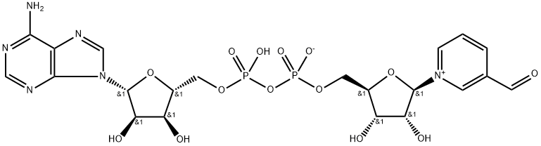 3-PYRIDINEALDEHYDE ADENINE DINUCLEOTIDE Struktur