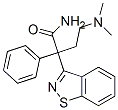 4-dimethylamino-2-phenyl-2-(1,2-benzisothiazol-3-yl)butyramide Struktur