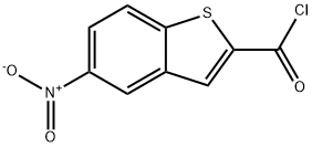 5-NITRO-1-BENZOTHIOPHENE-2-CARBONYL CHLORIDE Struktur