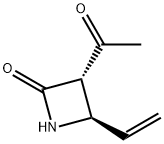 2-Azetidinone, 3-acetyl-4-ethenyl-, trans- (9CI) Struktur