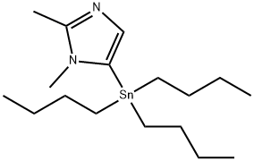 1,2-DIMETHYL-5-(TRIBUTYLSTANNYL)IMIDAZOLE, 86051-75-4, 結(jié)構(gòu)式