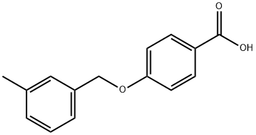 4-[(3-methylbenzyl)oxy]benzoic acid Struktur