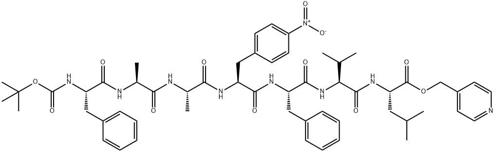 BOC-PHE-ALA-ALA-4-NITRO-PHE-PHE-VAL-LEU-PYRIDIN-4-YLMETHYL????