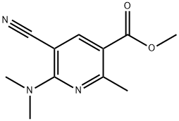 methyl 5-cyano-6-(dimethylamino)-2-methylnicotinate Struktur