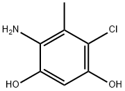 1,3-Benzenediol,  4-amino-6-chloro-5-methyl- Struktur