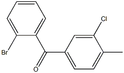 2-BROMO-3'-CHLORO-4'-METHYLBENZOPHENONE Struktur