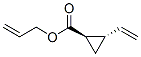 Cyclopropanecarboxylic acid, 2-ethenyl-, 2-propenyl ester, trans- (9CI) Struktur