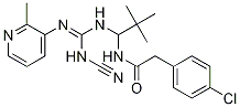 BenzeneacetaMide, 4-chloro-N-[1-[[(cyanoaMino)[(2-Methyl-3-pyridinyl)iMino]Methyl]aMino]-2,2-diMethylpropyl]- Struktur