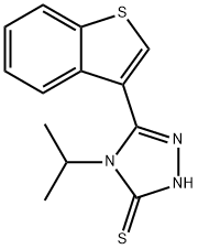 5-(1-BENZOTHIEN-3-YL)-4-ISOPROPYL-4H-1,2,4-TRIAZOLE-3-THIOL Struktur