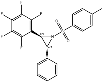 2-(2-NITROPHENYL)-3-(PERFLUOROPHENYL)-1-TOSYLAZIRIDINE Struktur