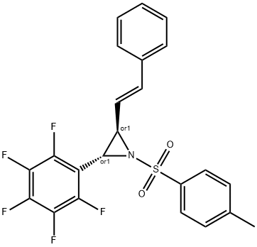 (E)-2-(PERFLUOROPHENYL)-3-STYRYL-1-TOSYLAZIRIDINE Struktur