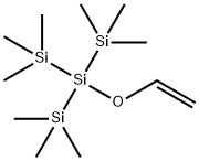 Tris(trimethylsilyl)silyloxyethylene,  Vinyloxytris(trimethylsilyl)silane Struktur