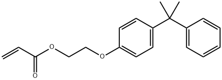 2-Propenoic acid, 2-[4-(1-methyl-1-phenylethyl)phenoxy]ethyl ester Struktur