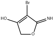 3-Furanol,  4-bromo-2,5-dihydro-5-imino- Struktur