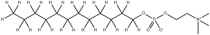 Dodecyl-d25-phosphocholine Struktur