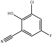 Benzonitrile,  3-chloro-5-fluoro-2-hydroxy- Struktur