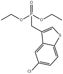 Diethyl [(5-chloro-1-benzothiophen-3-yl)Methyl]phosphonate Struktur