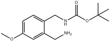 TERT-BUTYL 2-(AMINOMETHYL)-4-METHOXYBENZYLCARBAMATE Struktur