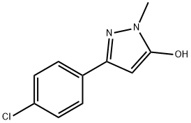 5-(4-CHLOROPHENYL)-2,4-DIHYDRO-2-METHYL-3H-PYRAZOL-3-ONE Struktur