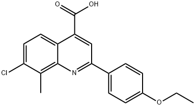 7-CHLORO-2-(4-ETHOXYPHENYL)-8-METHYLQUINOLINE-4-CARBOXYLIC ACID Struktur