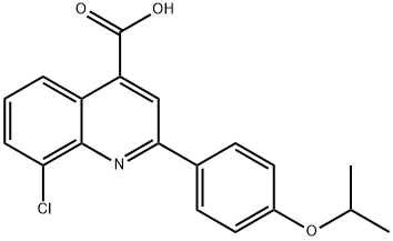 8-CHLORO-2-(4-ISOPROPOXYPHENYL)QUINOLINE-4-CARBOXYLIC ACID Struktur