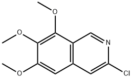 ISOQUINOLINE, 3-CHLORO-6,7,8-TRIMETHOXY- Struktur