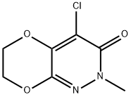 [1,4]Dioxino[2,3-c]pyridazin-3(2H)-one,  4-chloro-6,7-dihydro-2-methyl- Struktur