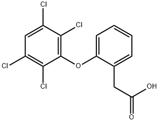 2-(2,3,5,6-Tetrachlorophenoxy)phenylacetic acid Struktur