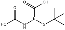 1-(tert-butylthio)-1,2-hydrazinedicarboxylic acid Struktur